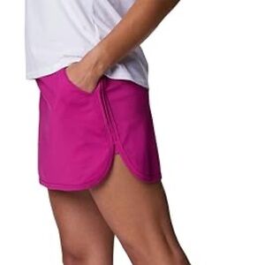 Columbia Sandy Creek Hot Pink Skort medium Hiking Tennis Barbie Mini Skirt